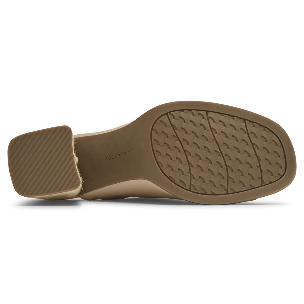 Sandalias Rockport Mujer Mexico - Total Motion Amara Beige - XHIBE9534